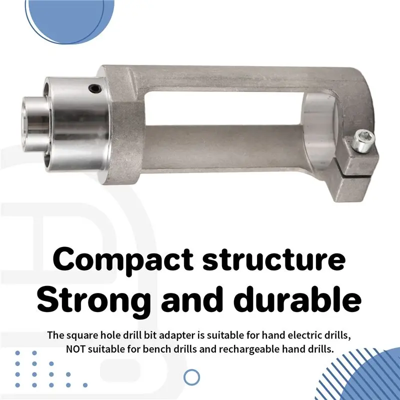 Square Hole Drill Bit Adapter Drill Bit Fixing Bracket Attachment Joint Mortiser Bit For Hand Electric Drill Easy To Use-A74P