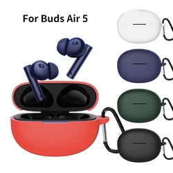 For Realme Buds Air 5 Case With Hook Solid Colour Wireless Headphone Cover For Realme Buds Air5 Soft Silicone Protective Shell