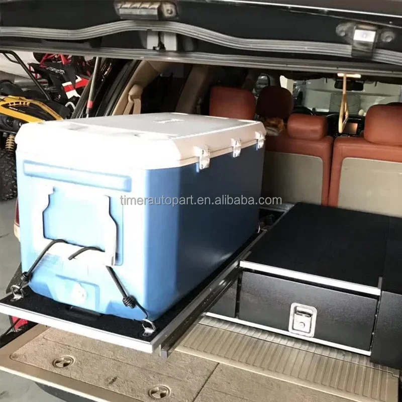 Auto Posteriore Piccolo In Alluminio di Stoccaggio Camion Letto Cassetta Degli Attrezzi Camper Rimorchio Singoli Cassetti Con Serratura Per Jeep