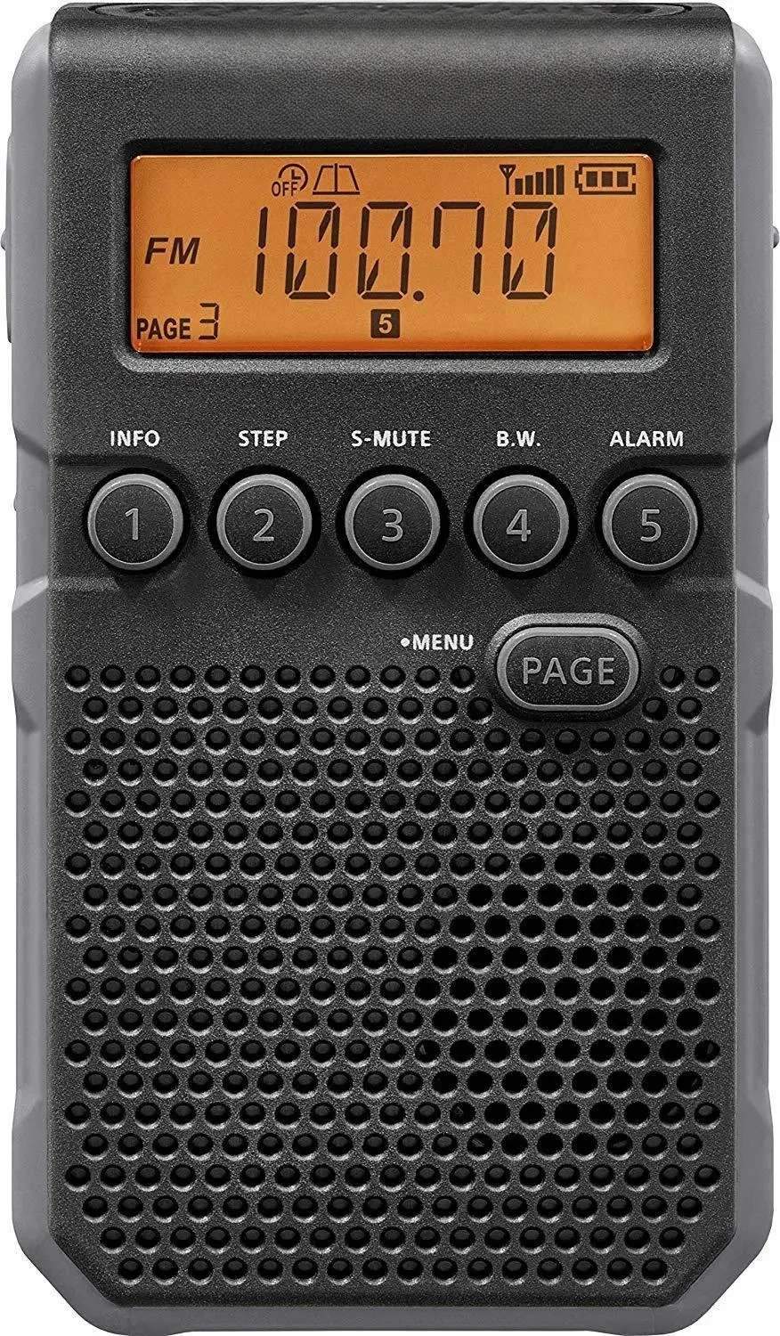 D-T-800 Radio digital AM/FM, carga de advertencia meteorológica