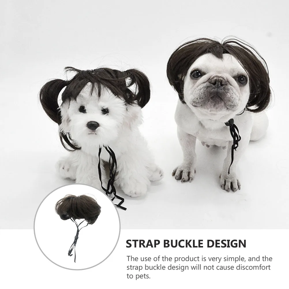 

1pc Creative Dog Headwear Funny Pet Cosplay Hairpiece Durable Strap Buckle Cats Pet Decoration Accessories