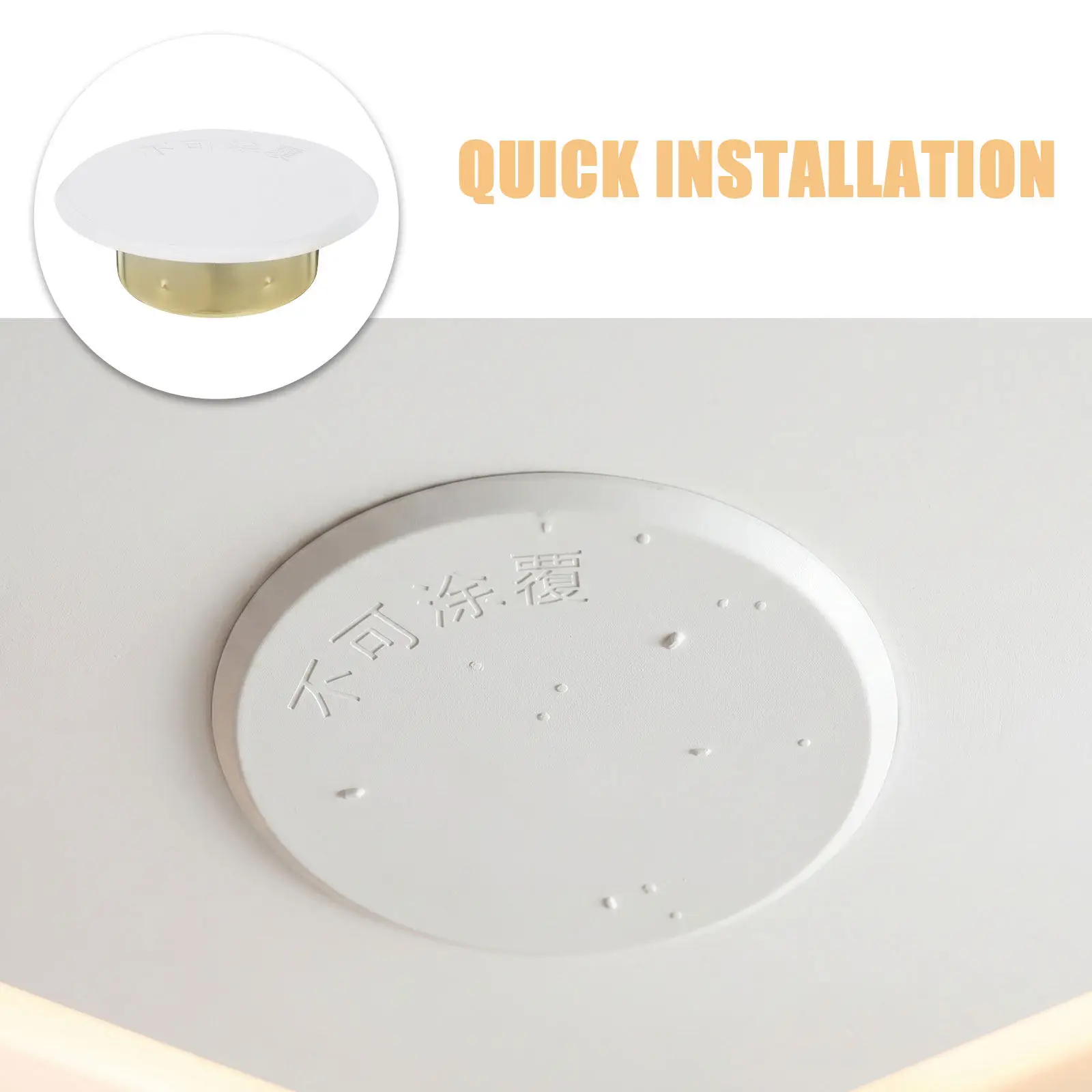 5 Pcs Concealed Fire Sprinkler Cap Ceiling Finish Ring Escutcheon Commercial Covers