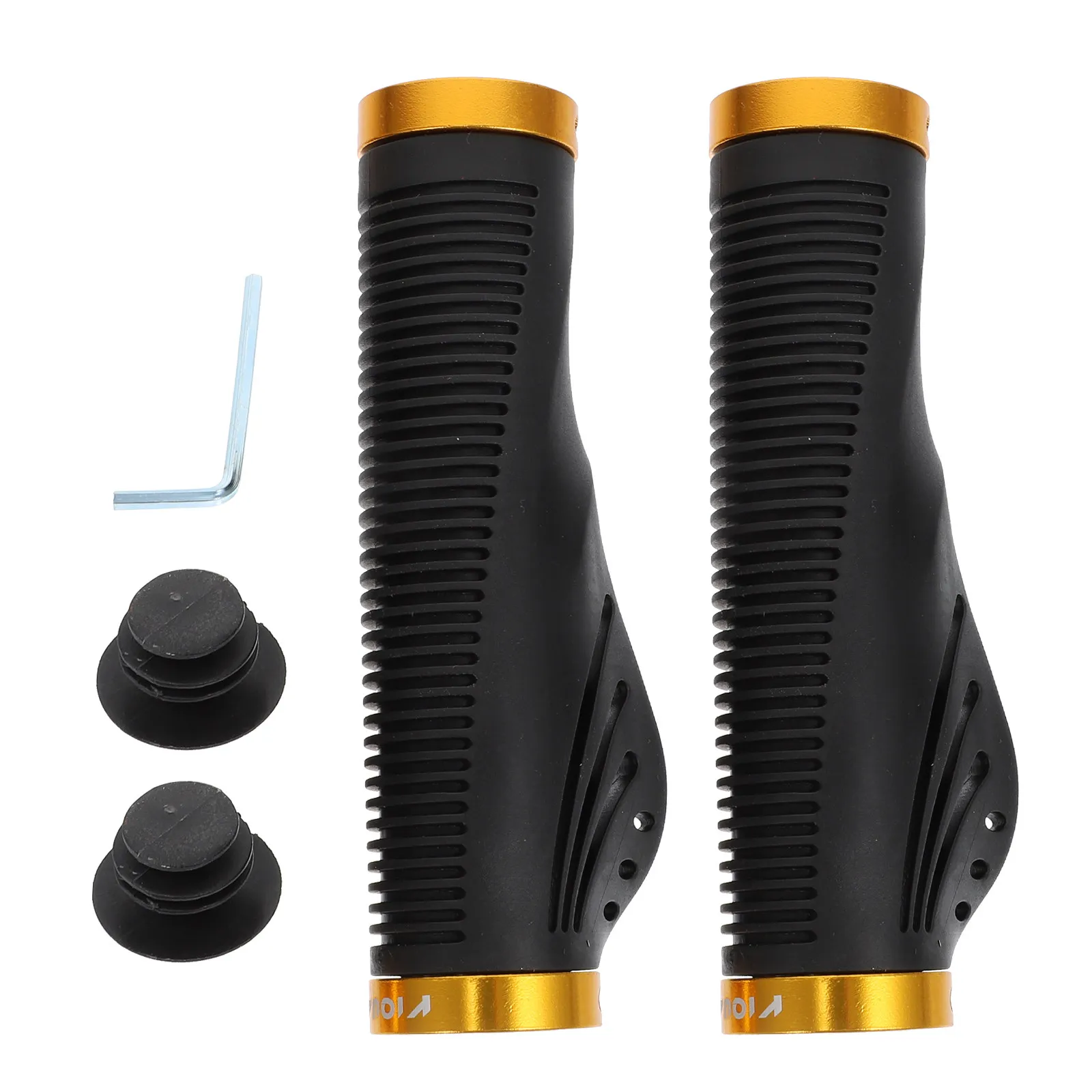 

1Pair High Grip Handlebar Covers Skid-Proof Vibration Dampening Ergonomic Hollow Texture Lightweight Portable Bike Handlebar