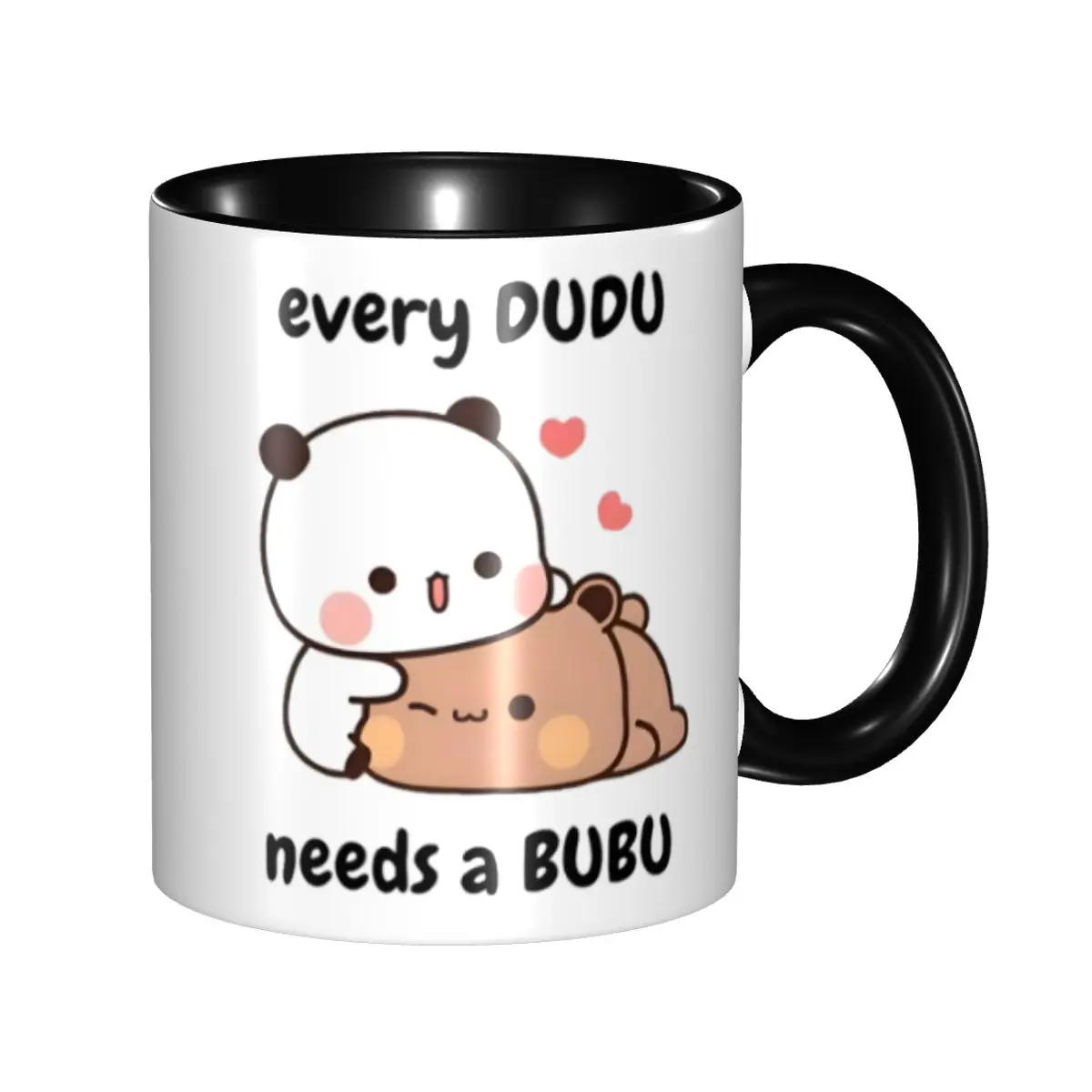 

Personalized Bubu Dudu Panda And Brownie Bear Couple Mugs DIY Ceramic Tea Milk Coffee Cups