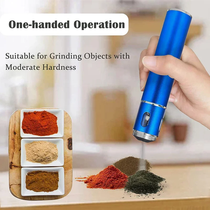 Electric Tobacco Spice Mills Mini Automatic Tobacco Grinder Outdoor Powerful Herbal Herb Spice Crusher Smoking Accessories