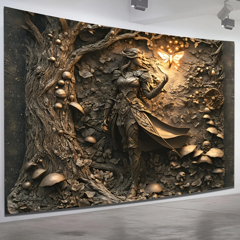 نسيج Thechanted Forest Guardian - مثالي لإضافة أسلوبًا غامضًا وخياليًا إلى أي ديكور غرفة، مثالي للاستخدام المنزلي