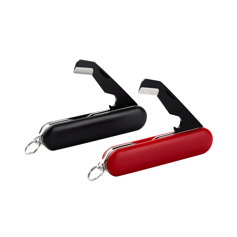 Couteau multifonction Huohou pour déballer, couteau à fruits pliable, outil de coupe, mini ouvre-colis, survie en plein air, clip, couteau tranchant pour le camping