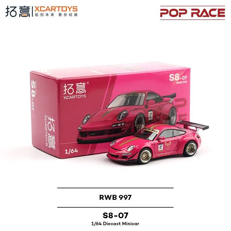 

XCARTOYS POPRACE1/64 Alloy Car Model RWB 997 Ruby Red S8-07 Exquisite Collectible Ornament Gift for Boys