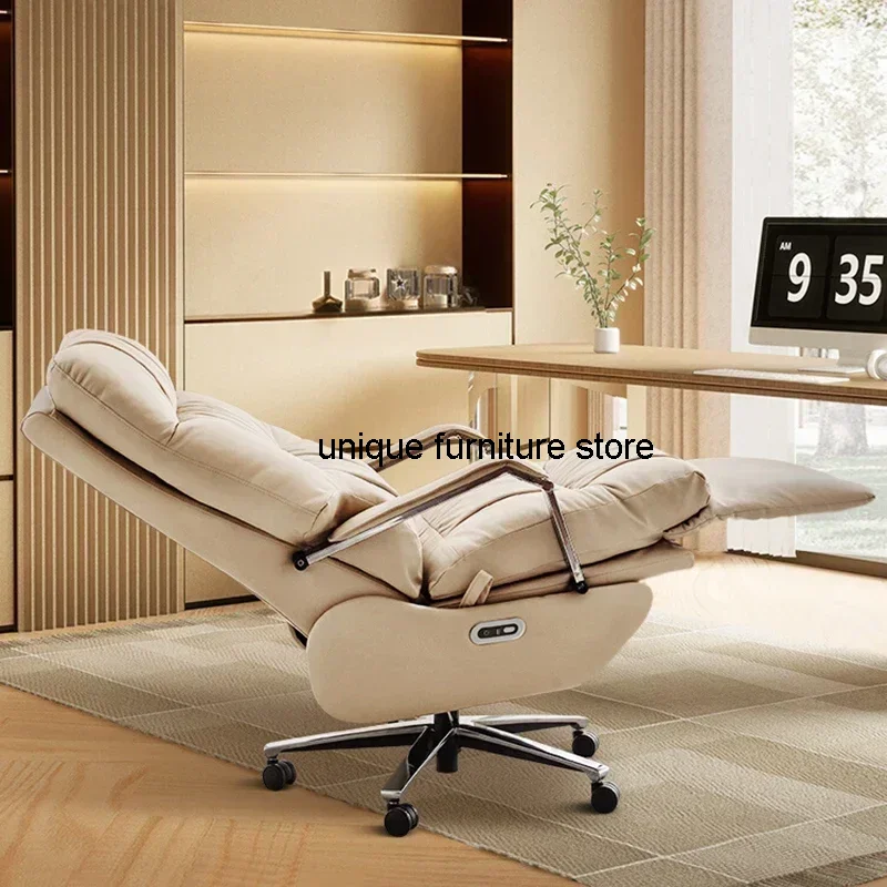 

White Nordic Recliner Chair Ergonomic Bedroom Floor Modern Office Chair Working Conference Chaise De Bureau Office Furniture