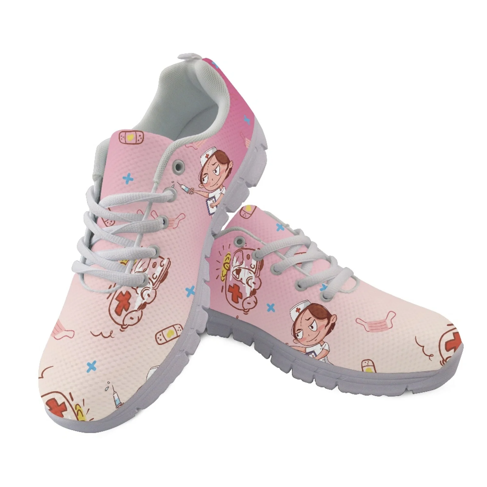 Coloranimal Nurse Medical Mesh EVA Sole Womens Athletic Walking Sneakers Anti Slip Fashion Sneakers for Ladies 2026 Collection