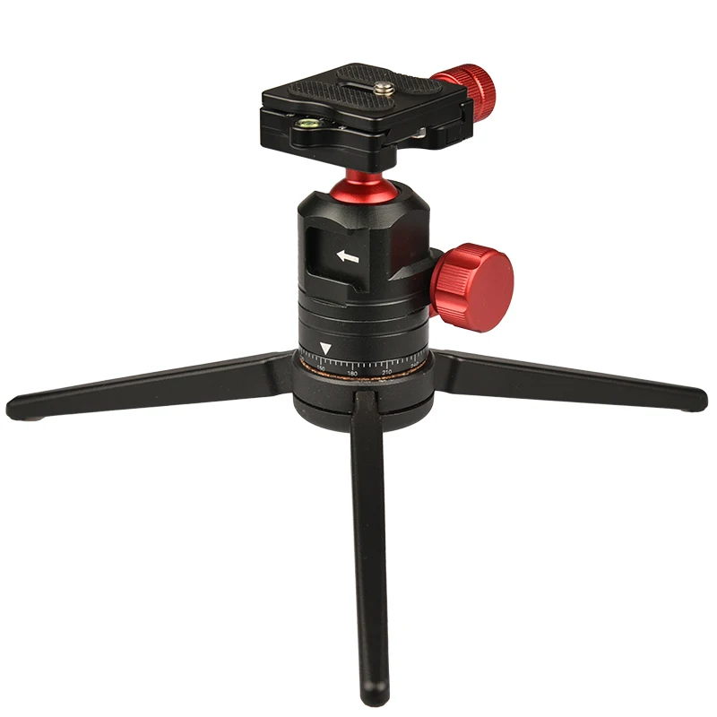 Adaptador de cabeza de bola de trípode panorámico, rotación de 360, cabeza de bola compacta con placa de liberación rápida para Sony, Nikon, Canon, aleación de aluminio