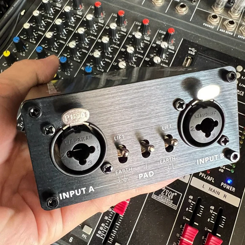 1 Stück la2xs Audio-Isolator Rausch unterdrückung filter eliminiert Strom rauschen 6,5 xlr Mixer Audio-Isolatoren