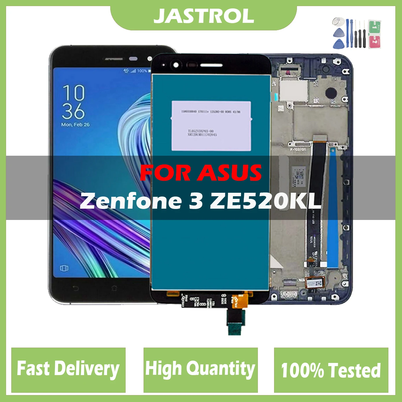 

5.2" Original For ASUS Zenfone 3 ZE520KL Z017DA Z017DB Z017D LCD Display Touch Screen Digitizer Assembly LCD With Frame