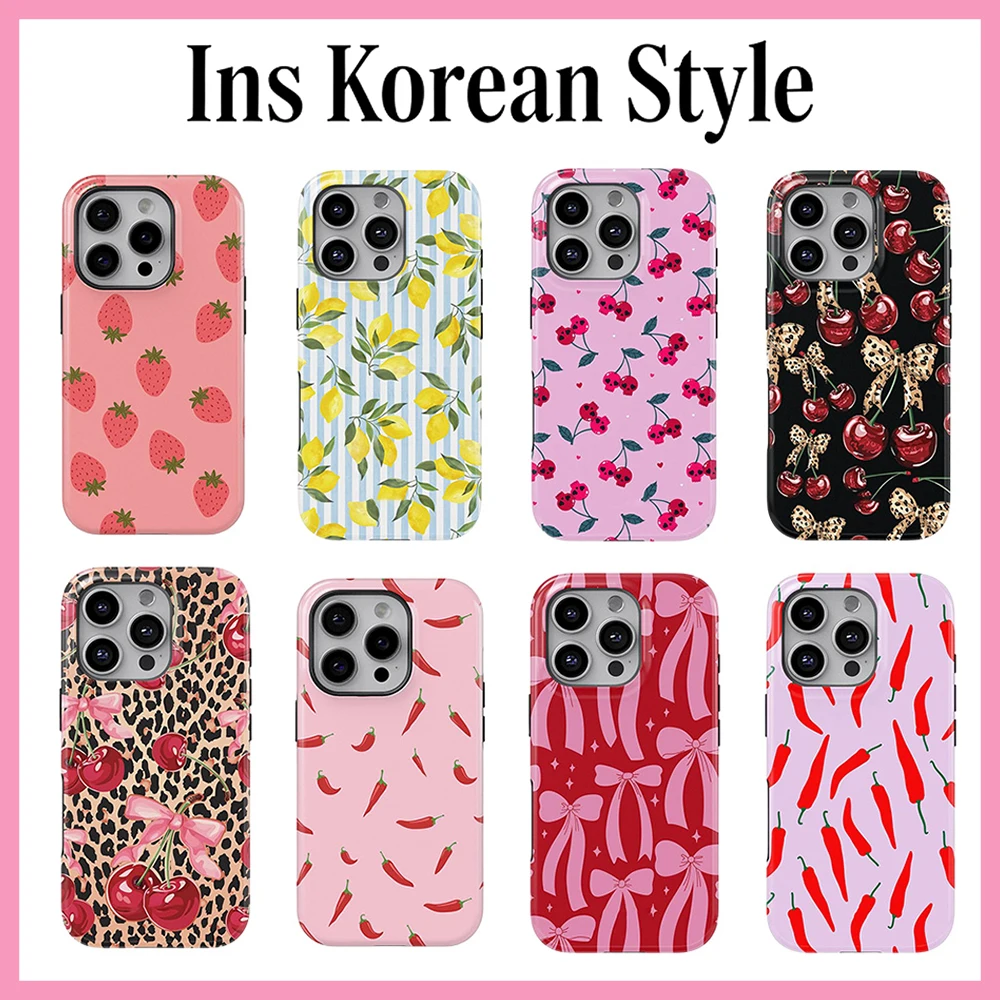 Fashion Cherry Leopard Chilli Crush Phone Case for Samsung G