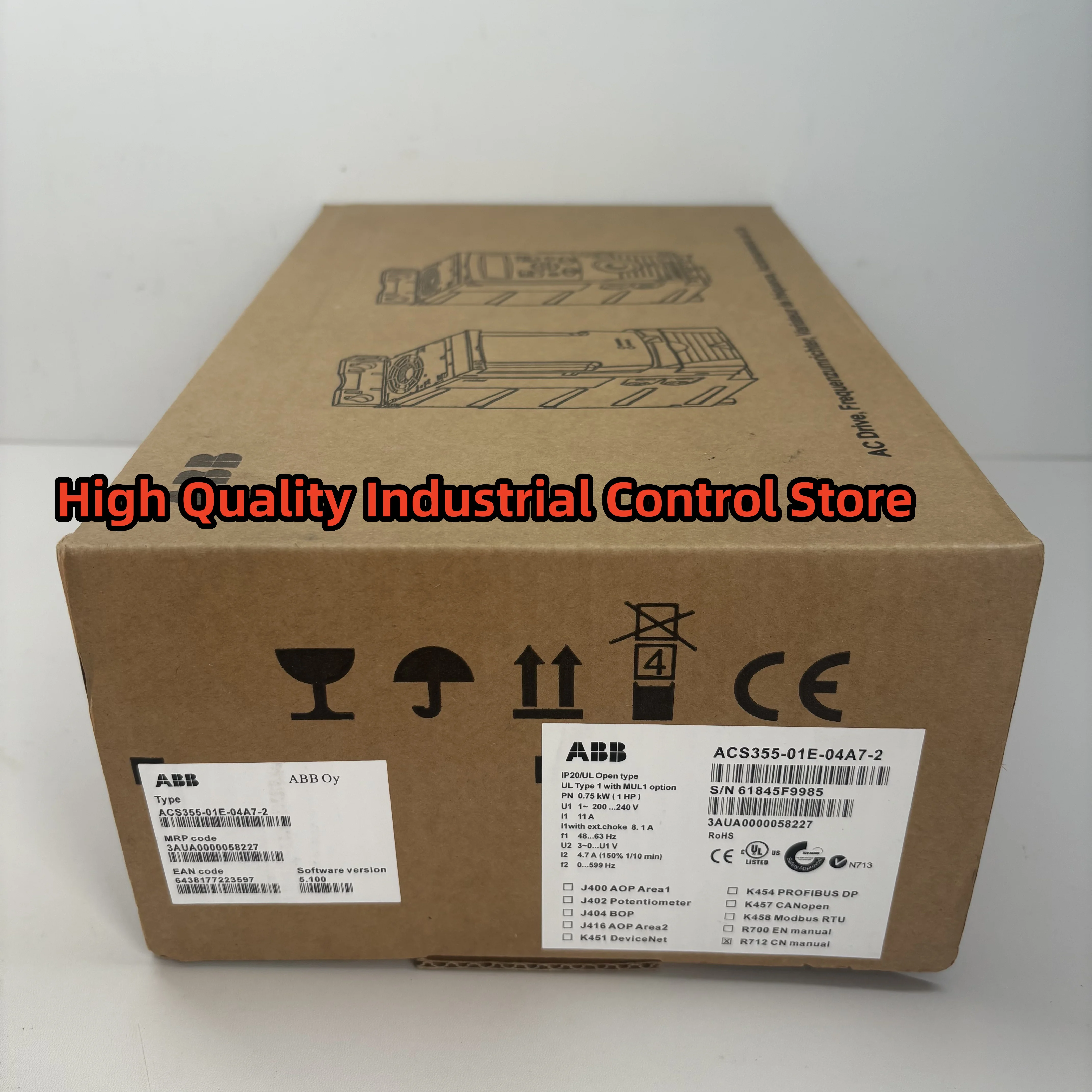 

ACS355-01E-04A7-2 новый преобразователь частоты