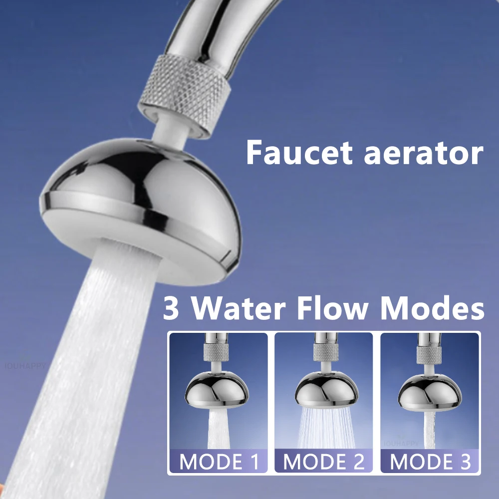 New Universal Rotation Extender Faucet Aerator Plastic Splash Filter Kitchen Tap Washbasin Faucets Bubbler Nozzle Shower Sprayer