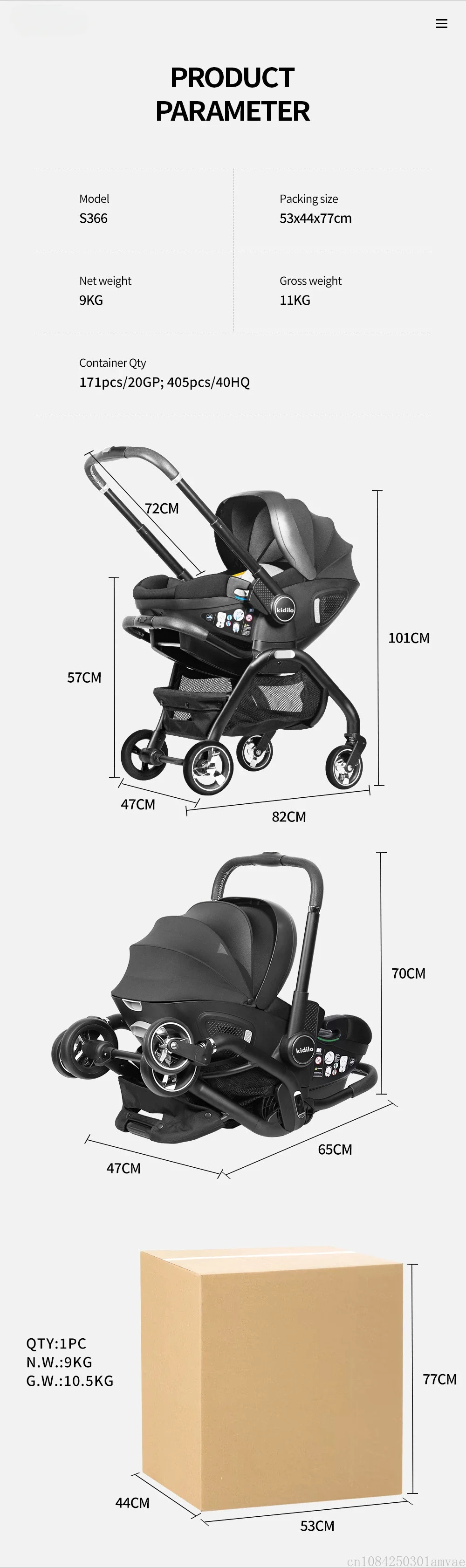 NEUE Baby Kinderwagen 3in1 Neugeborenen Tragbare Kind Auto Sitz Luxus Baby Kinderwagen multifunktionale Baby Wagen zwei-weg EU lager – Detail 17