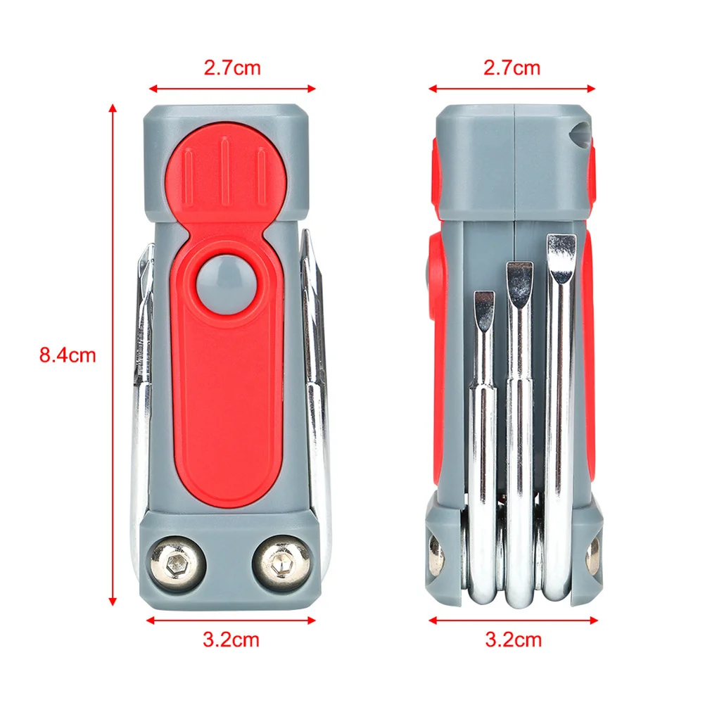أداة إصلاح خارجية مدمجة مع مصباح يدوي، شعلة كهربائية صغيرة للاستخدام المزدوج #5