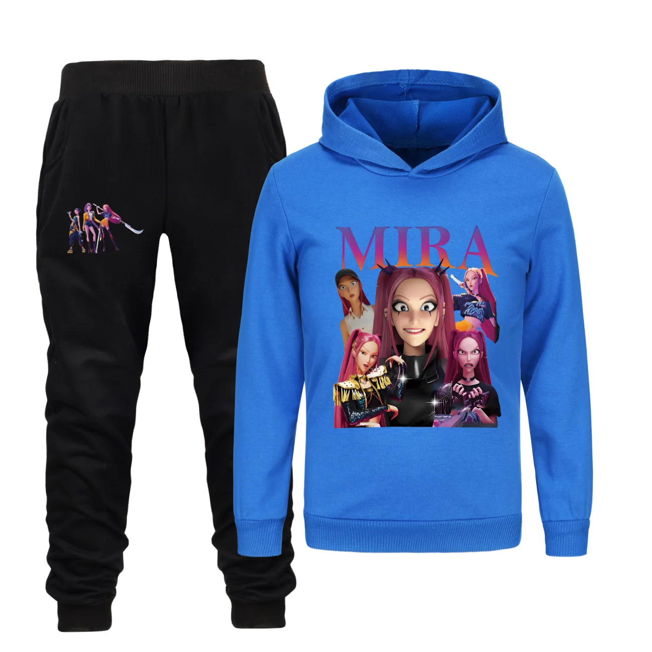 

Одежда KPop Demon Hunters Huntrix, детские толстовки, спортивные штаны, комплекты из 2 предметов, осенний спортивный костюм для маленьких мальчиков, эксклюзивная одежда для маленьких девочек