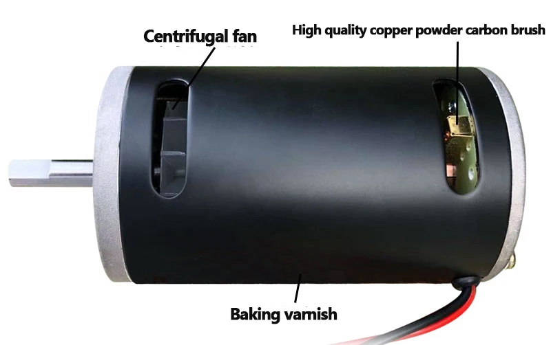Imagem -04 - Motor de Ímã Permanente dc 12v 300w 3600rpm 24v 500w 7000rpm cw de Alta Potência Ccw Rolamento Duplo