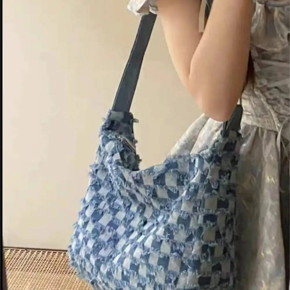 Bloom Star Print Casual Canvas Shoulder Bags Women Haruku Aesthetic Large Capacity Tote Bag Female Hot Girls Y2k Handbag New