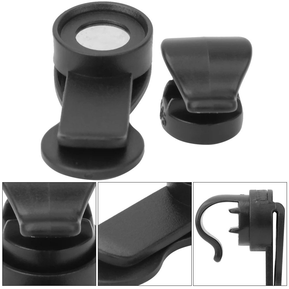 Black Outdoor Cycling  Automatic Water Bag Straw Magnetic Water Tube Clip for Bike Water Hose Clip Magnetic Hose Holder