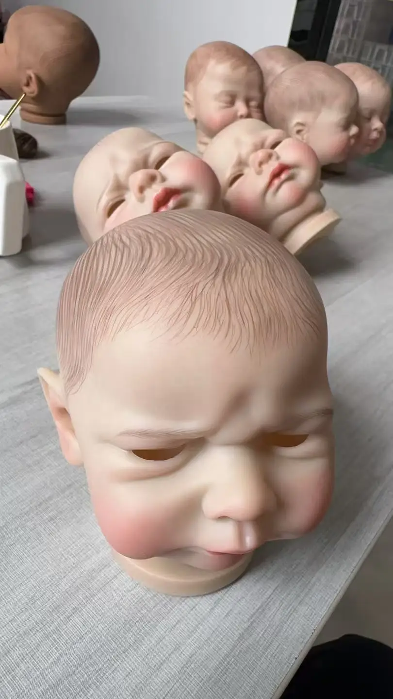 NPK 19inch Reborn Doll Kit Kobi Unfinished - Soft Vinyl Body with Cloth Joints And Eyeballs - Full Size DIY Doll Making Kit