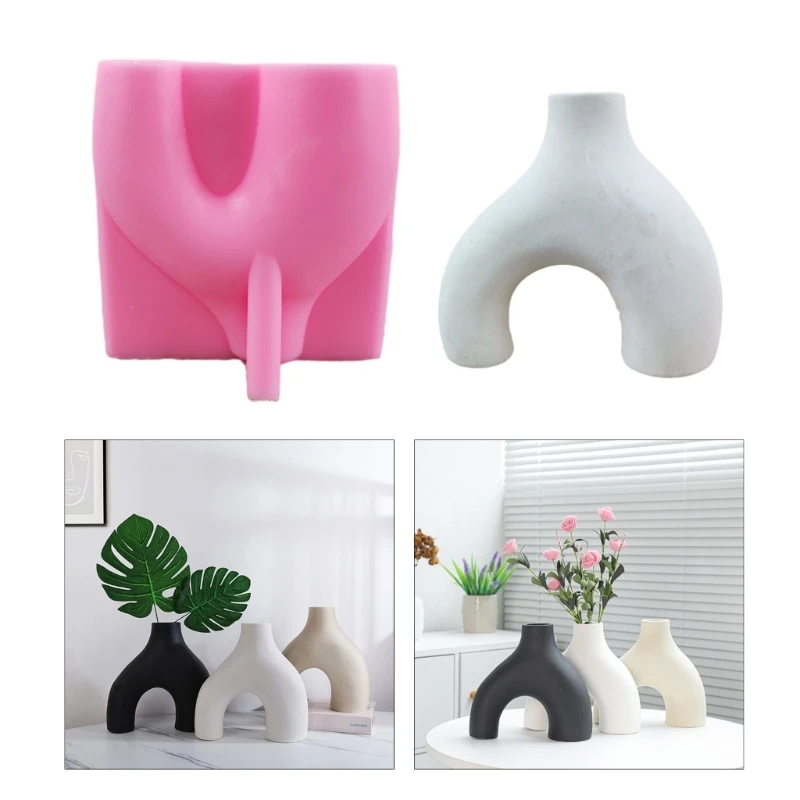 

Arch Pot Silicone Mold Flower Storage Vase Epoxy Resin Mold Suitable for Diy Crafts Jewelry Container Home Decorations