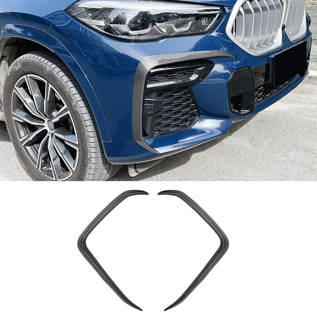 

For BMW X6 G06 M Sport 2019-2022 Front Bumper Spoiler Splitter Air Intake Grille Trim Cover ABS Tuning ABS Glossy Black