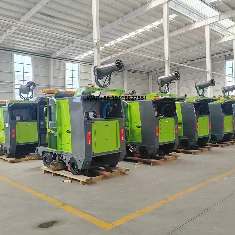 Road Sweepers Durable Electric Ride-on Street Sweeper Industrial Floor Cleaning Machine Robot Cleaner
