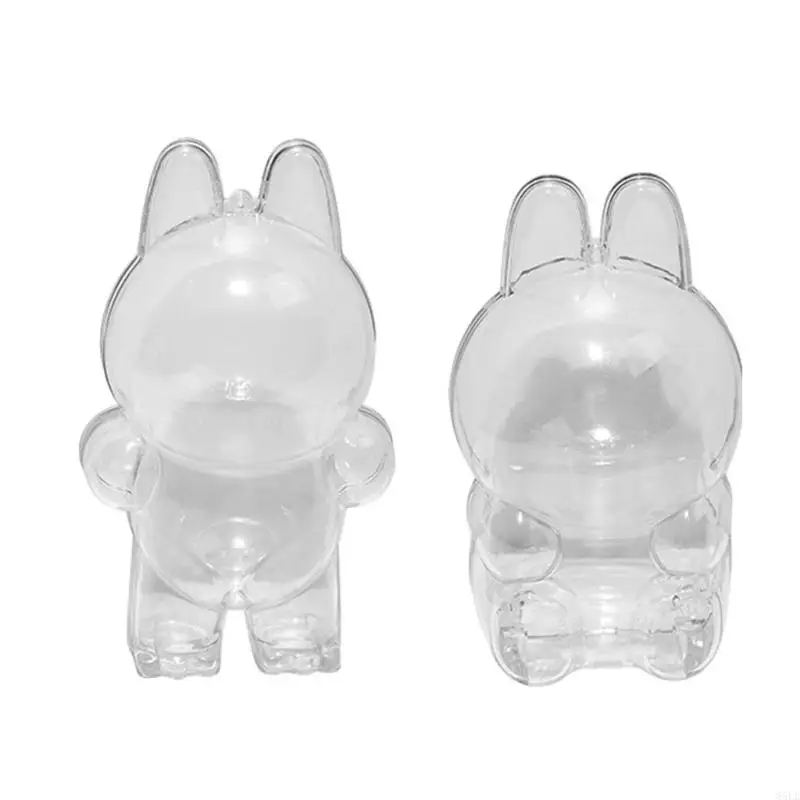 

85LE Clear Display Case Cover for LABUBU Figurine Hanging Figure Dolls Cover Model Figure Holder for Plush Dolls Displaying