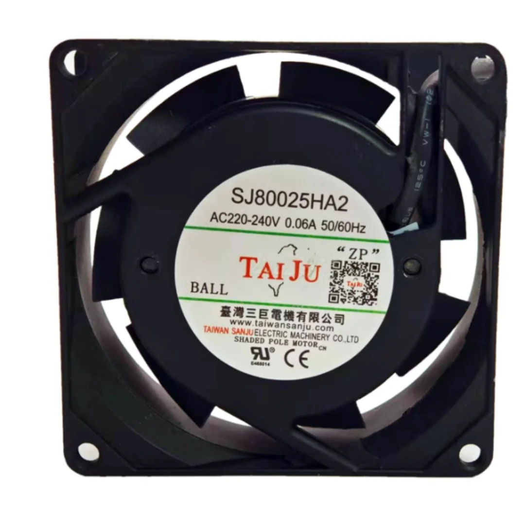 

SJ80025HA2 AC 220-240V 0.06A 80x80x25mm 2-Wire Server Cooling Fan