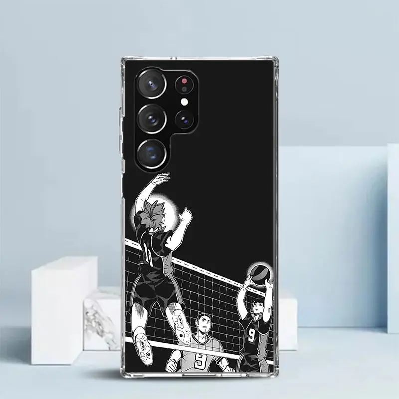 Haikyuu Oya Volleyball Anime Phone Case For Samsung Galaxy S25 S22 S23 S24 Ultra S21 S20 FE S10 Plus S10E + Soft TPU Back Cover image 4