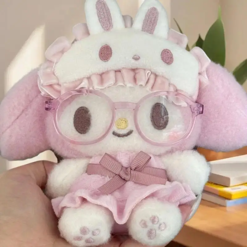 만화 애니메이션 마이멜로디 안경 착용 봉제인형 열쇠고리 귀여운 커플 배낭 펜던트 선물