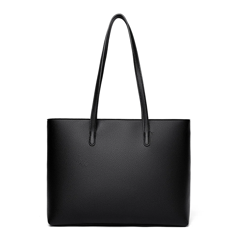 Solid Color Luxury Handbag Women Bags Designer HIgh Quality Leather Shoulder Bags for Women 2024 High Capacity Shopping Tote Bag