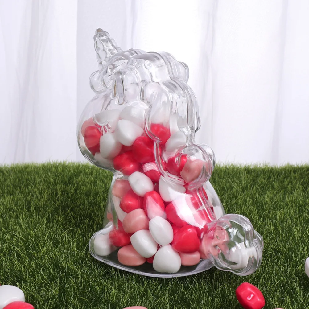 

10pcs Candy Boxes Transparent Shaped Sweets Container For Party Wedding Birthday Gift Packaging Plastic Cookie Holder