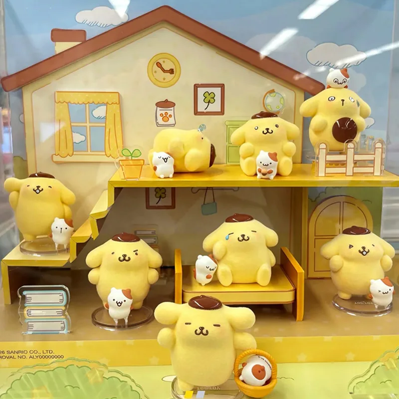 TOP TOY Pompompurin Floofy Serie Diaria Caja Sorpresa Modelo de Habitación Misteriosa Muñecas Anime Kawaii Adorno de Escritorio Bolsa Sorpresa Decoración Regalo