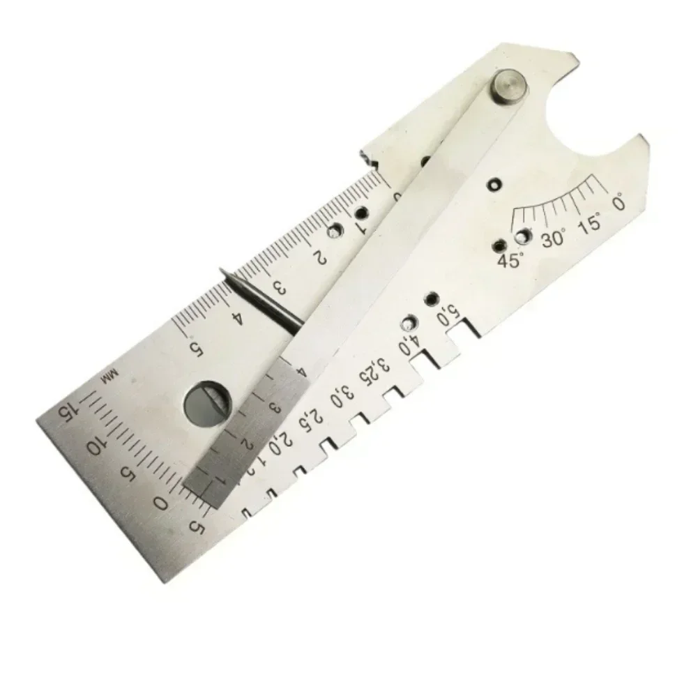 

Stainless steel welding gauge for measuring gap width bevel angle weld seam depth and electrode diameter inspection tool