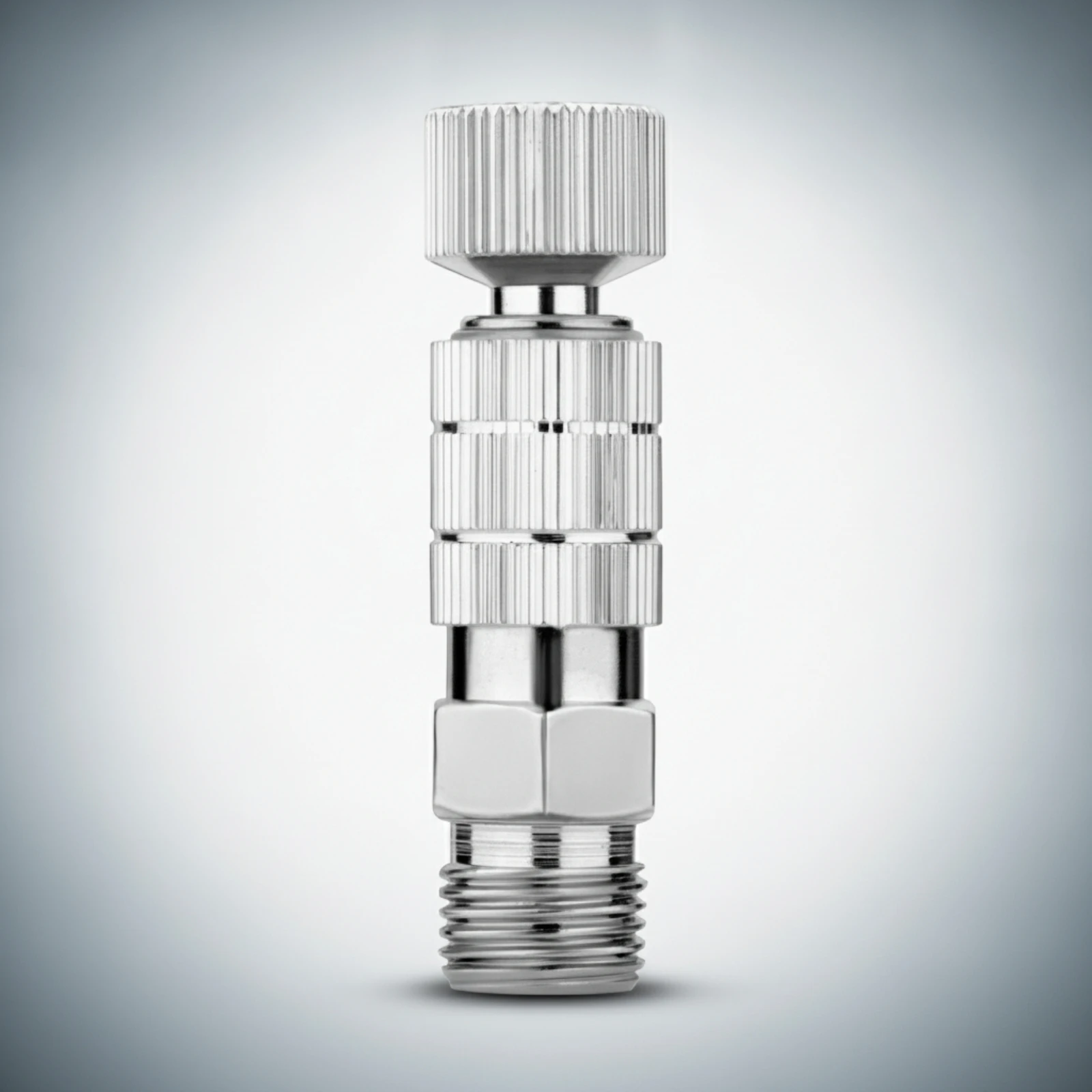 Airbrush Quick Connector Knurled Airbrush Quick Release Coupler Hardware Compact Metal for Hobbyists, Airbrushing, Workshop