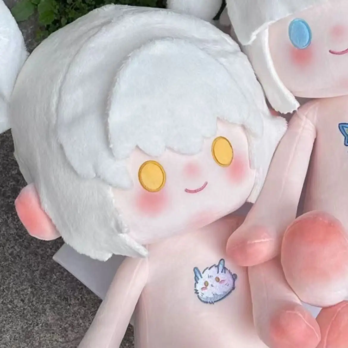 40 CM Anime Gioco Cielo: Bambini della Luce Uccello Bianco Cosplay Peluche Corpo della Bambola Kawaii Dress-up Bambola di Cotone Vestiti Giocattoli Regali per Bambini