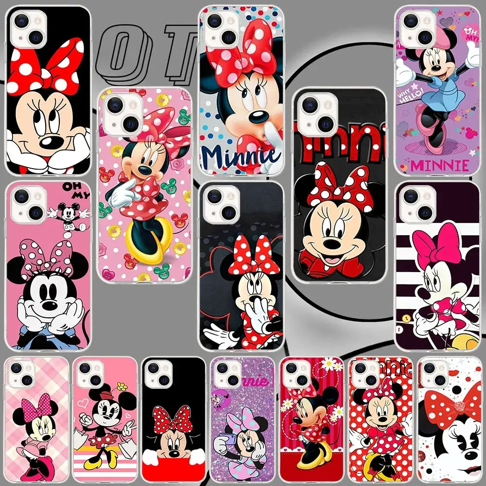 SW-48 Minnie Mouse Silicone Case For Moto E20 E30 E40 G42 G60 G60S G200 G41 G51 G71 E13 E22I E22 G22 G Power Play