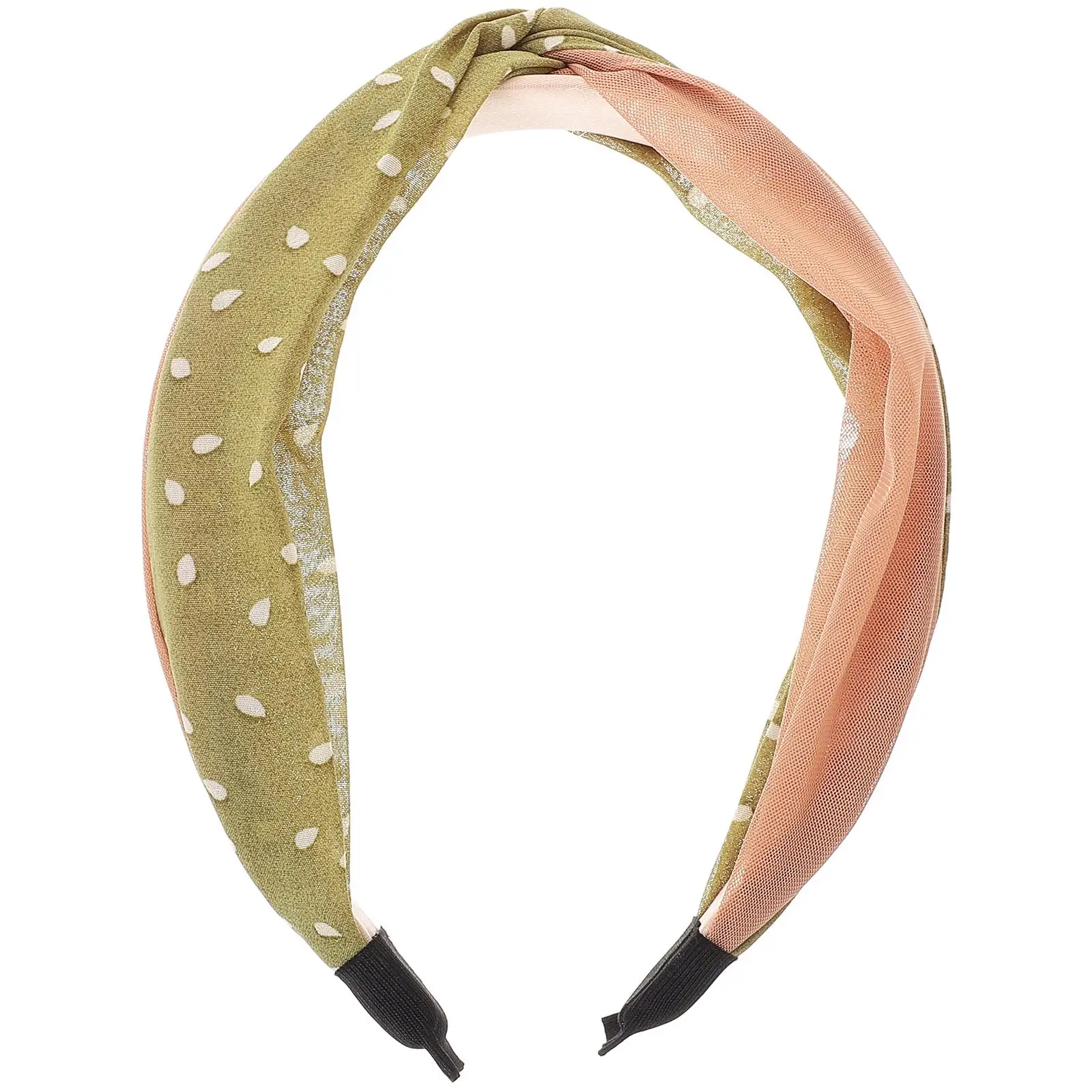 

Dot Hairpin Head Hoop Womens Bands Headbands Wide Usa Fabric for Female Girls Dots
