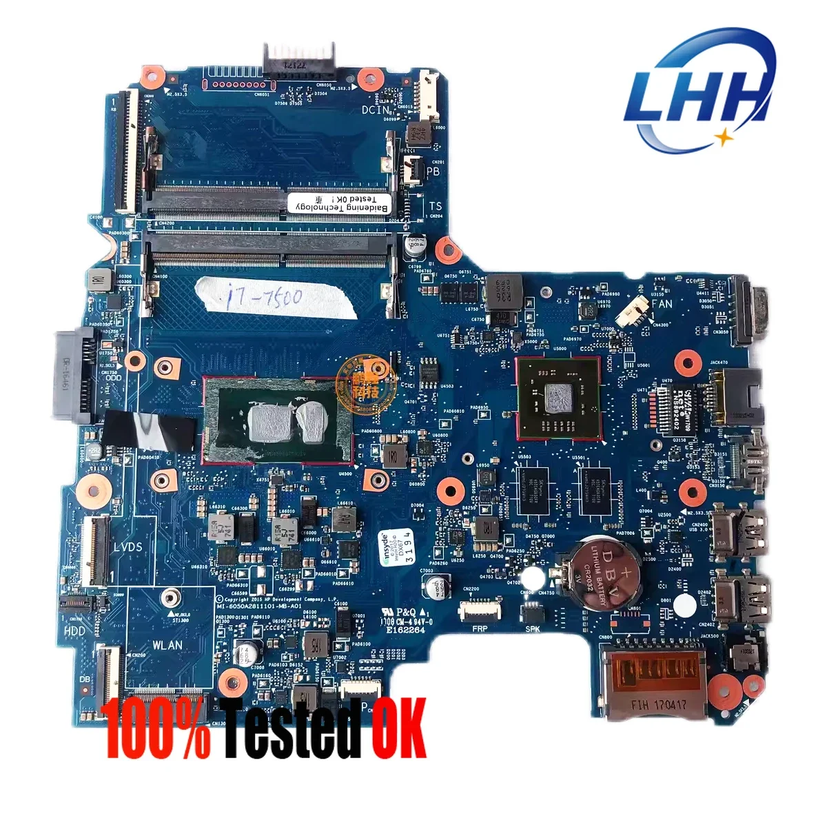 6050A2811101-MB-A01 Mainboard For HP 340 348 G3 Laptop Motherboard With i5-7200U I7-7500U CPU R5 M430 2G GPU