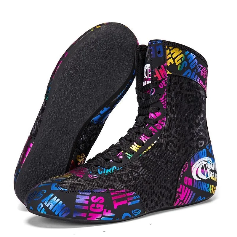 Professional Boxing Sport Shoes Men Women Luxury Brand Fighting Shoes Unisex Wearable Wrestling Shoe Youth Non-Slip Gym Shoe