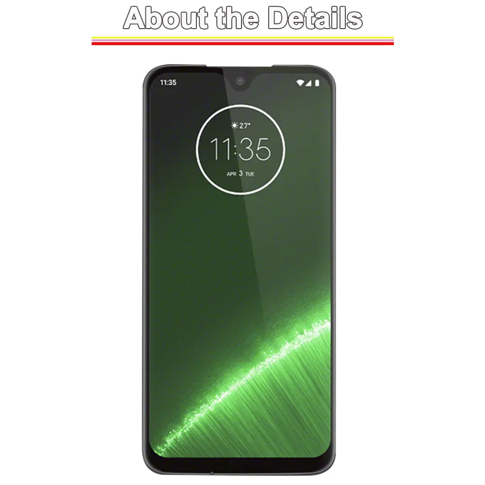 Nowy wyświetlacz LCD do Motorola Moto G7 Plus, ekran dotykowy, digitizer, kompletny moduł z ramką, zamiennik dla Moto G7 Plus XT1965-2 — zdjęcie produktu 3