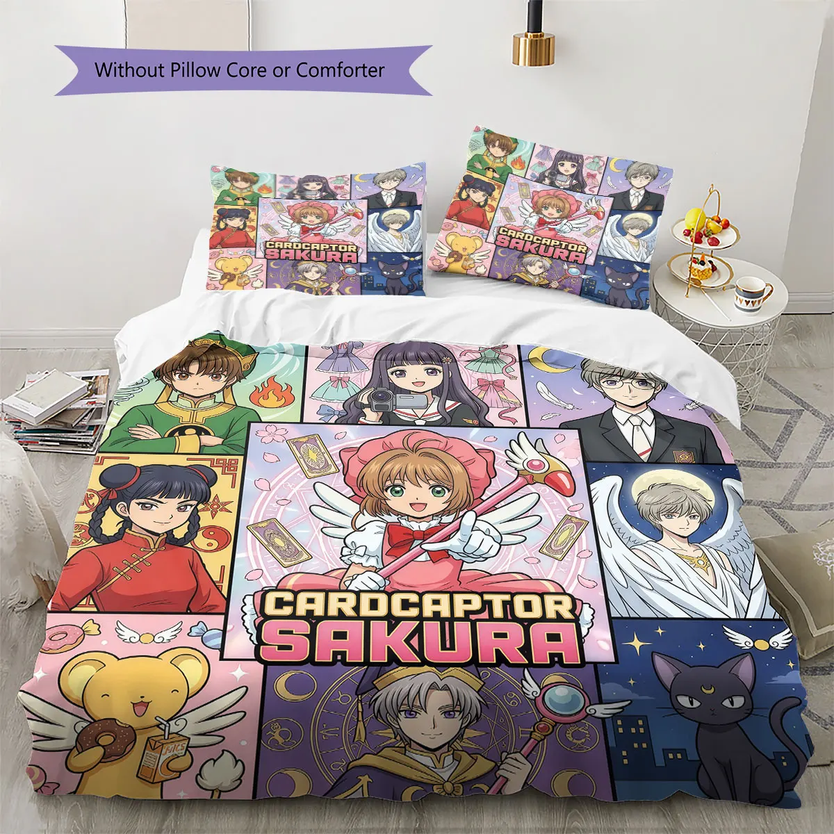 Cardcaptor Sakura Comfor Duvet Cover Child's Bedding Set,Extra Large Size Christmas Gifts Various Sizes Available -HE57