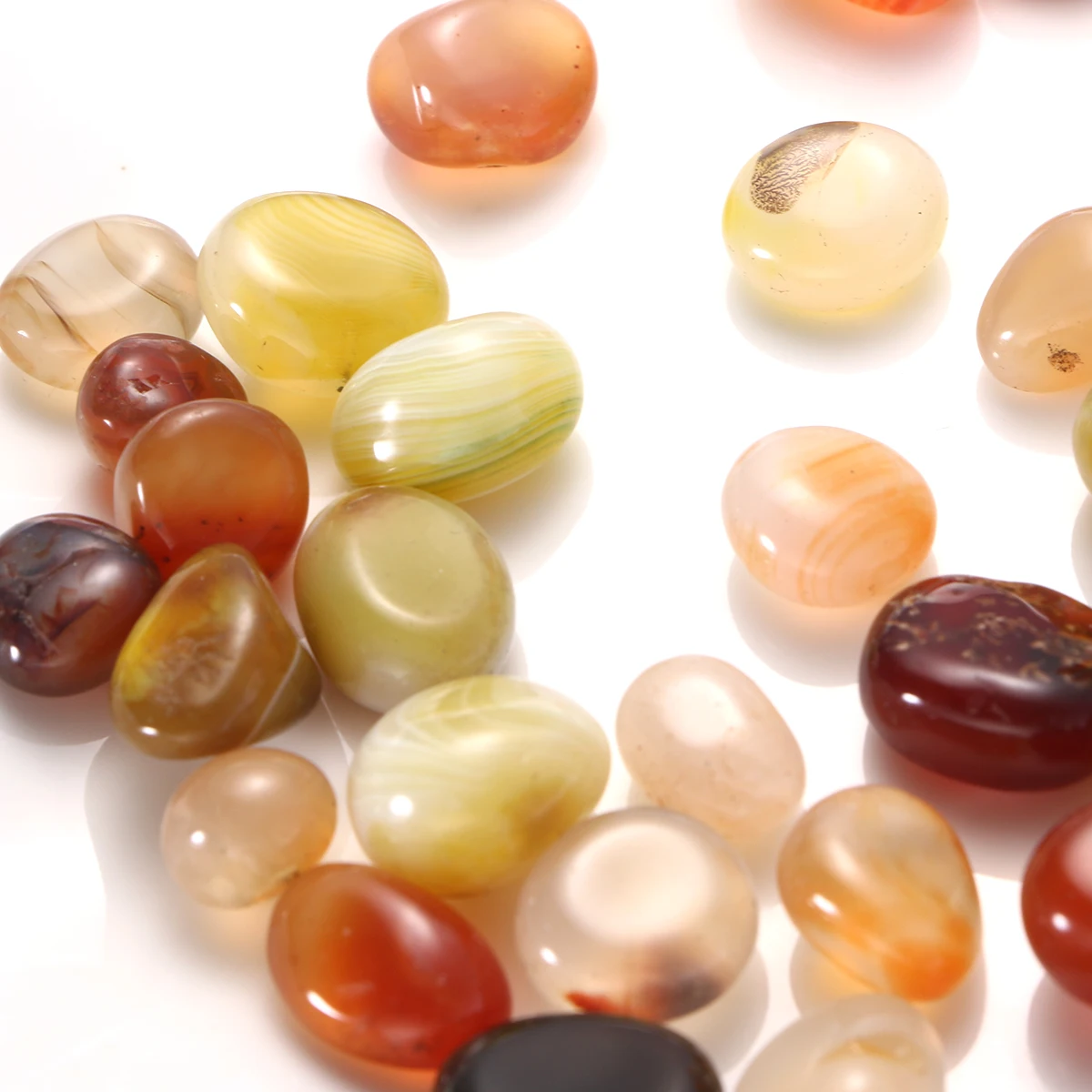 

500G Rain Flower Pebbles 0.5-1Cm Natural Polished Cobblestones For Landscaping Fish Tank Aquarium Succulent Plant Terrarium