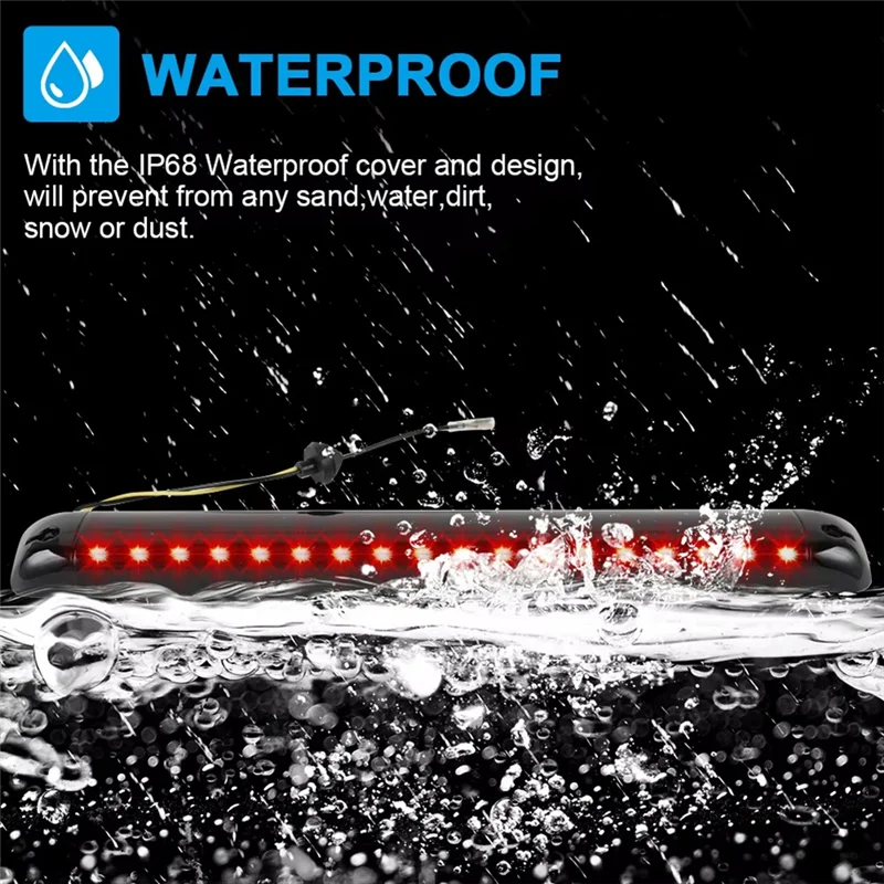 Tendenza Luce freno ad alta posizione LED Terza luce freno Lampada di avvertimento arresto per Hummer H2 Chevy GMC Olds Bravada 17600367 1760033