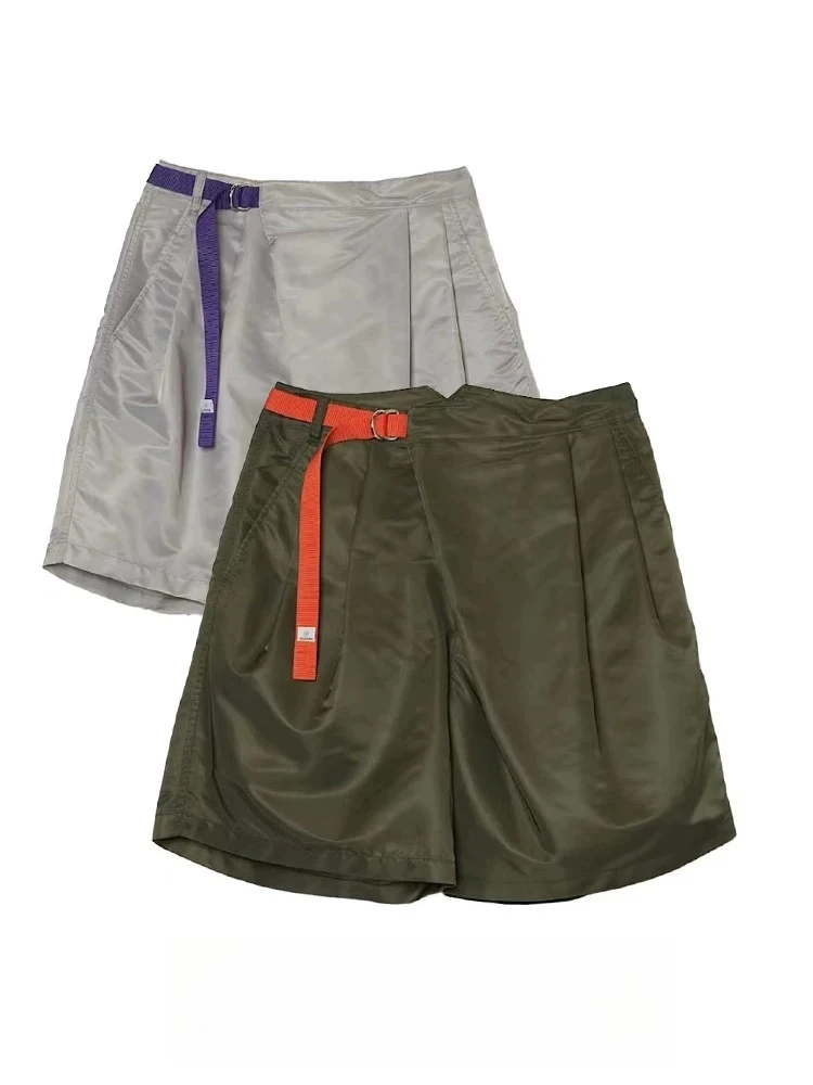 

2026 KOLOR High-End Japanese Two-Tone Nylon Waterproof Shorts Webbing Adjustable Loose Casual Sport Shorts
