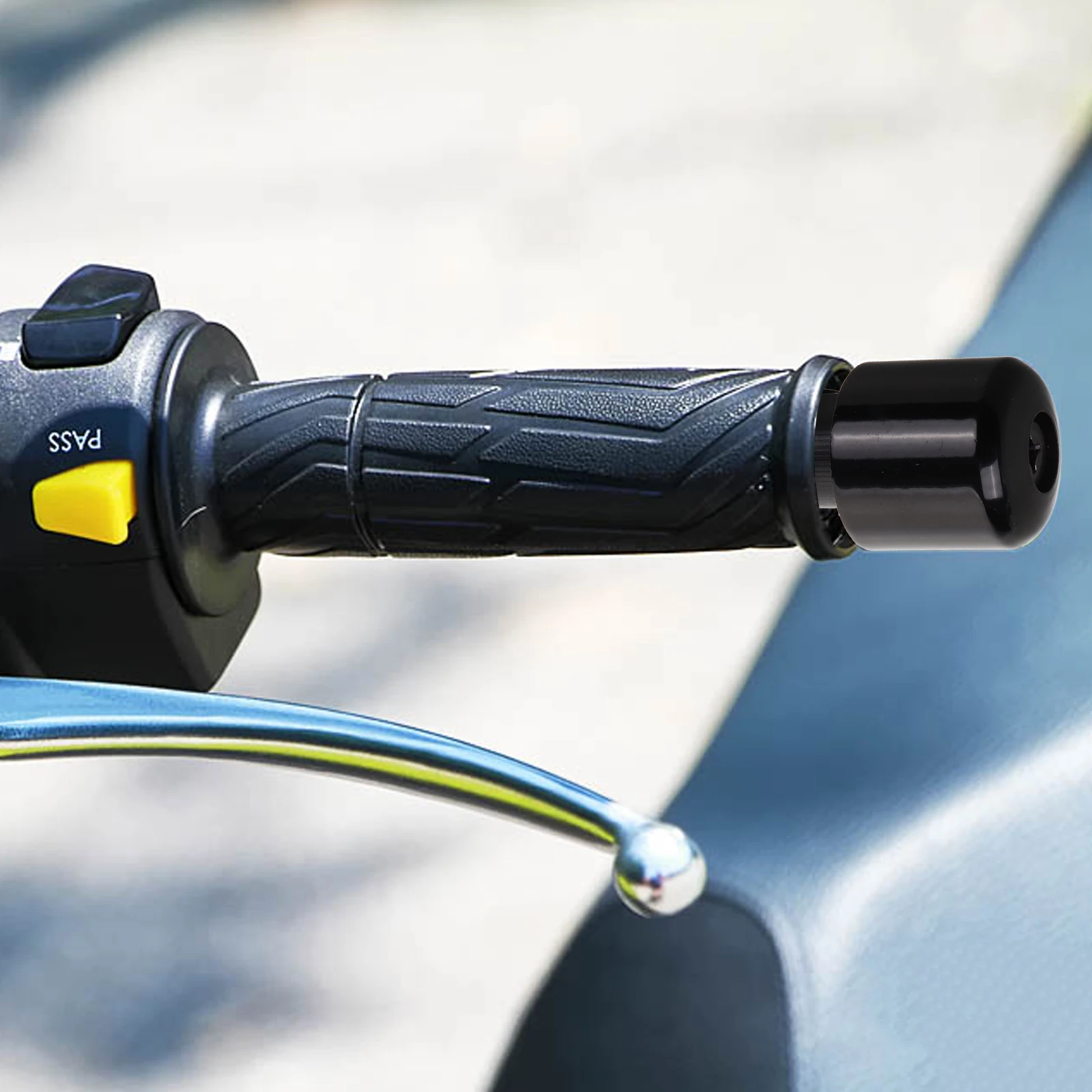 

Motorcycle Handlebar Plugs Bar Ends Black Small Size Universal Bike Grips Caps Handlebar End Plugs Accessories